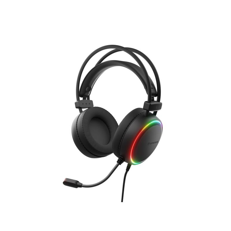 head Genesis Neon 614 Rgb Usb On-Ear Headphones With Microphone Backlight fekete fejpánt NSG-2414