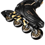 Nils Extreme ARMOUR black and gold roller skates size 41 arany görkorcsolya