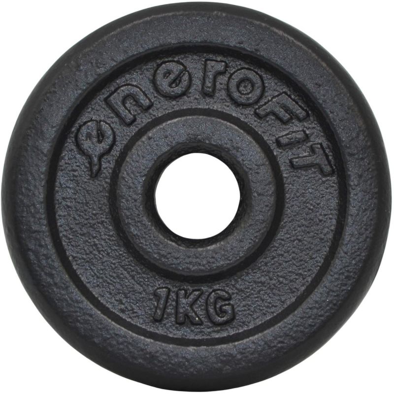 Enero Black Cast Iron Weight 1 Kg Fit ø26.5 1 Pcs fekete weight, strength training equipment, training equipment