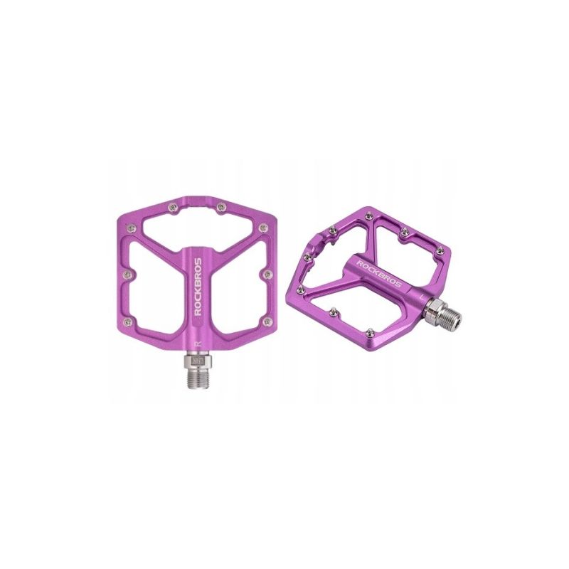 Rockbros purple platform bike pedals