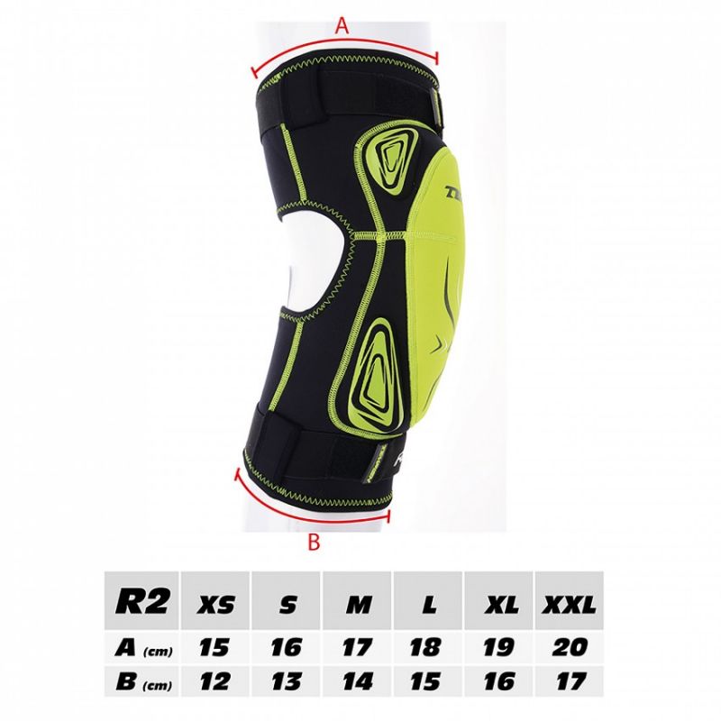 Tempish React Pro R2 floorball kneepads fekete protectors and knee pads