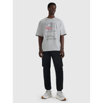 Men's oversize printed T-shirt 4F 4FRAW25TTSHM3257-27M