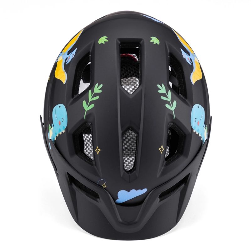 Wozinsky MTB Children's Bike Helmet with Removable Visor S - Black 52-56 cm \ czarny védőfelszerelés HT-45R-199828