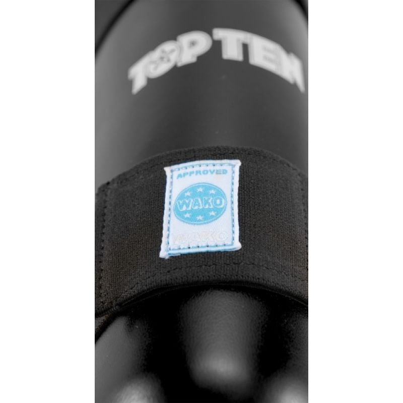 TOP TEN WAKO NA-TT style czerwony+m shin guards