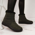 Inny Waterproof snow boots with zipper NEWS W EVE181D khaki Túracipő