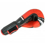 MASTERS FIGHT EQUIPMENT RBT-LF 14 oz Black and Red Boxing Gloves piros kesztyű 0130744-14