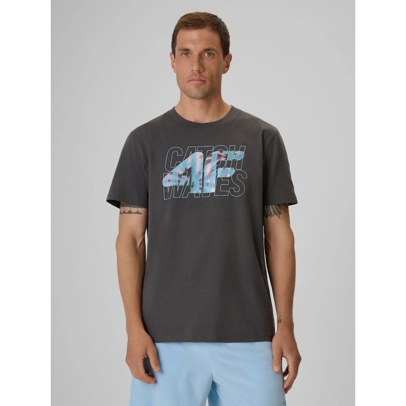 4F Men's regular printed T-shirt póló 4FRSS26TTSHM4295-22S