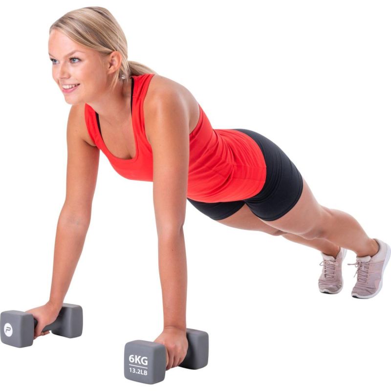 Pure 2 Improve NEOPRENE Dumbbell 6KG dumbbell, strength training equipment, training equipment