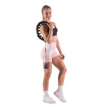 HMS Plus size hula hoop HHW12 with studs and weight, black fekete edzéssegítő 17-44-526