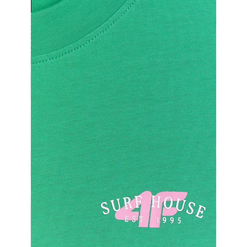 4F Women's loose T-shirt with print póló