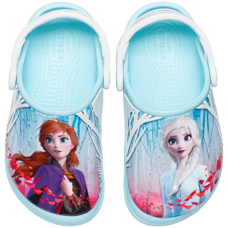 Crocs Fl Ol Disney Frozen 2 Clog Jr 206167 4O9 kék papucs