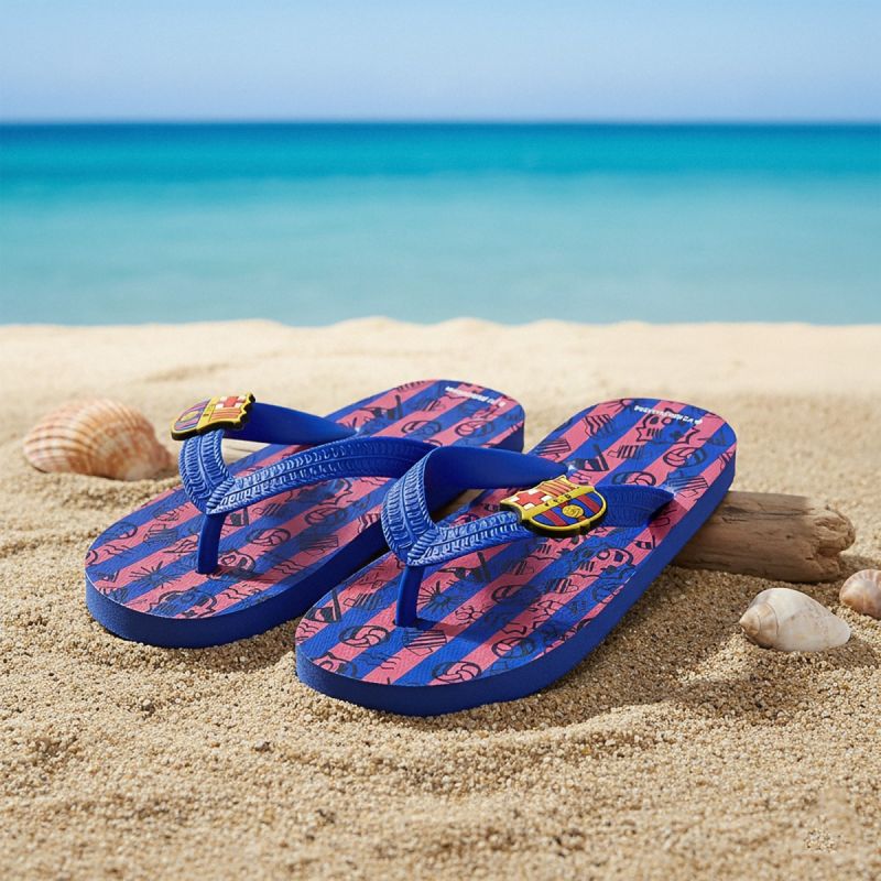 FC Barcelona junior flip-flops