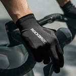 Rockbros cycling gloves spring/summer/autumn, full, size: XXL - black czarny \ xxl kesztyű