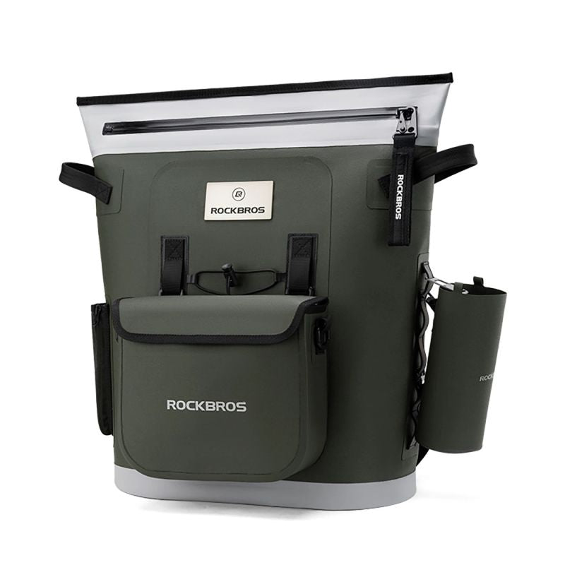 Rockbros Thermal Backpack with Insulation 18l Ergonomic - Green zöld backpacks, tourist equipment