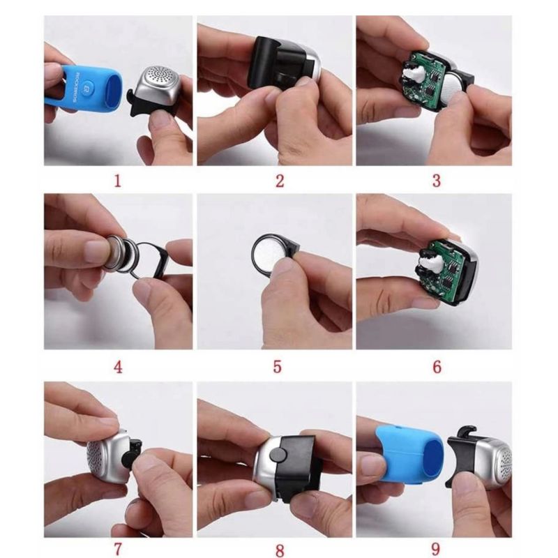 Rockbros electronic bicycle bell - black