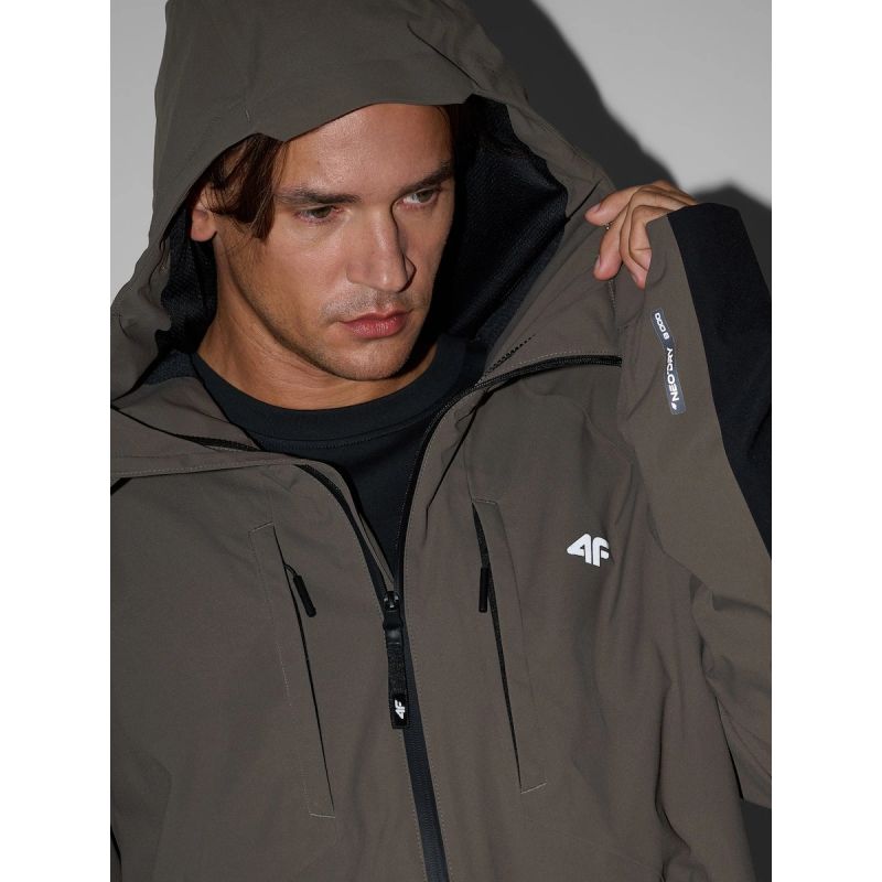 4F Men’s 3-in-1 Winter Jacket with 8000 Membrane kötött sapka 4FRAW26TTJAM1380-43S