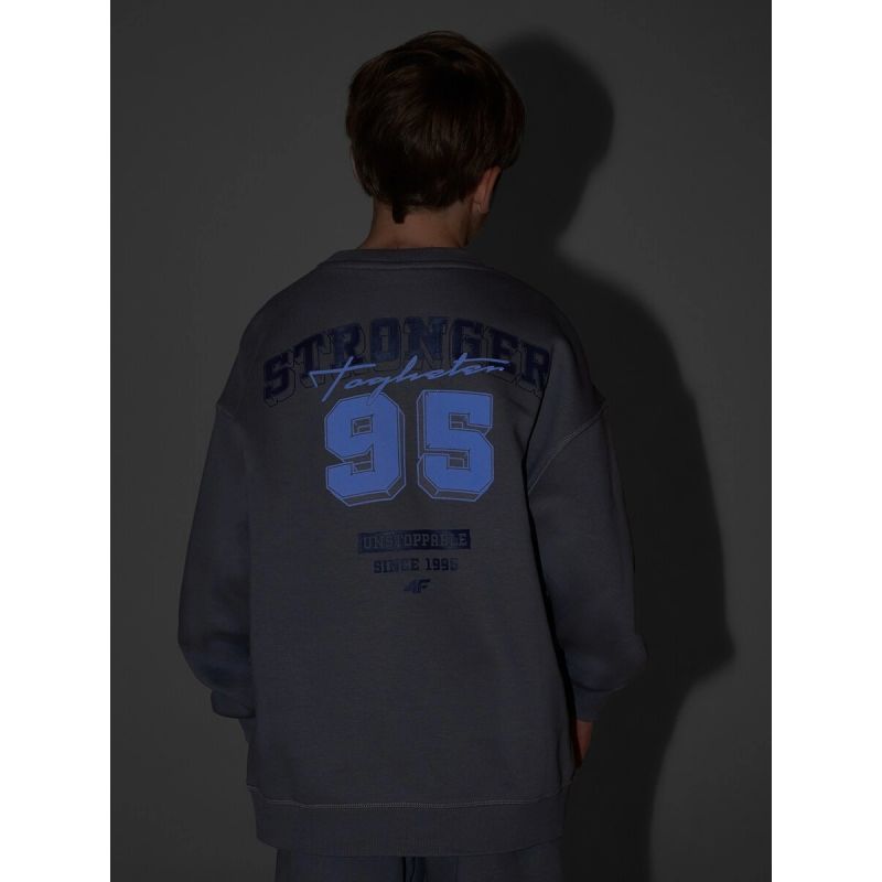 Boy's loose sweatshirt without hood 4F
