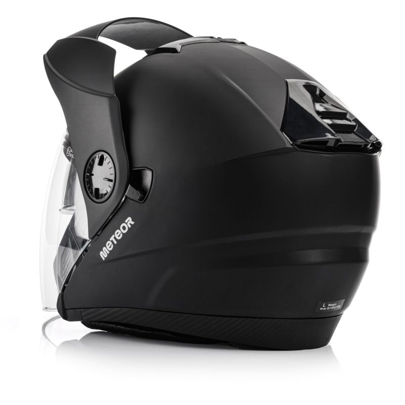 Meteor Hekato M motorcycle helmet 57-58 cm black uniw sisak 17890