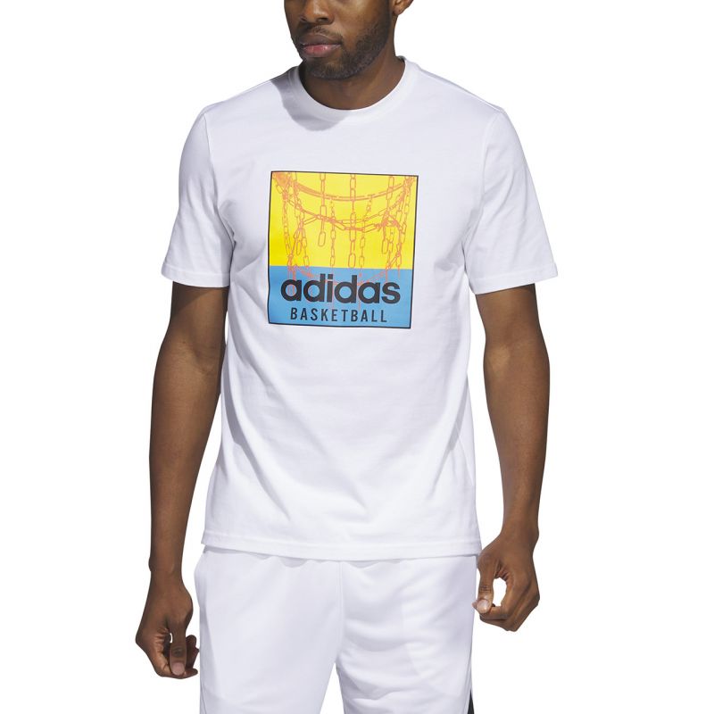 adidas Chain Net Basketball Graphic Tee M IC1861 Póló
