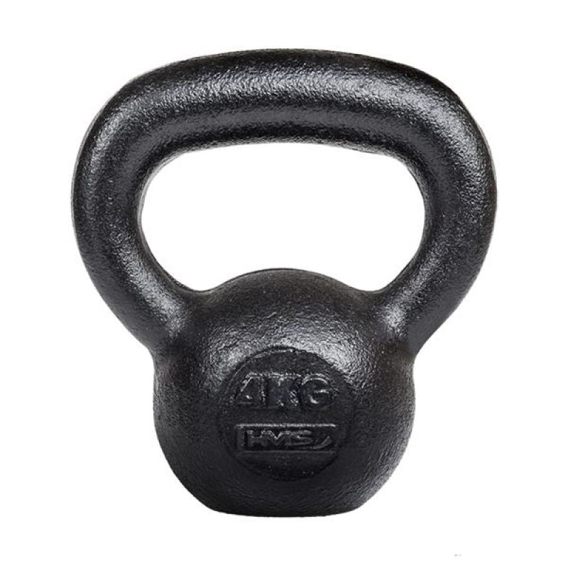 HMS Cast iron kettlebell KZG04 4kg fekete súlyzó 17-64-010