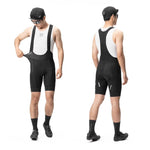 Rockbros Men's Cycling Bib with Pad Size S - Black czarny \ s short