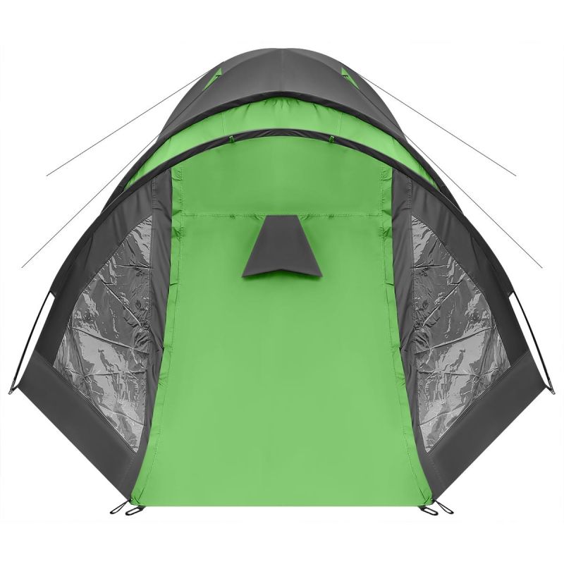 Enero 4-Person Cool Black-Green Camp Tent zöld tents, tourist equipment