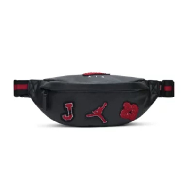 AIR Jordan Jam Borough Varsity Crossbody Bag Black - uniwersalny sachets, belts, bags