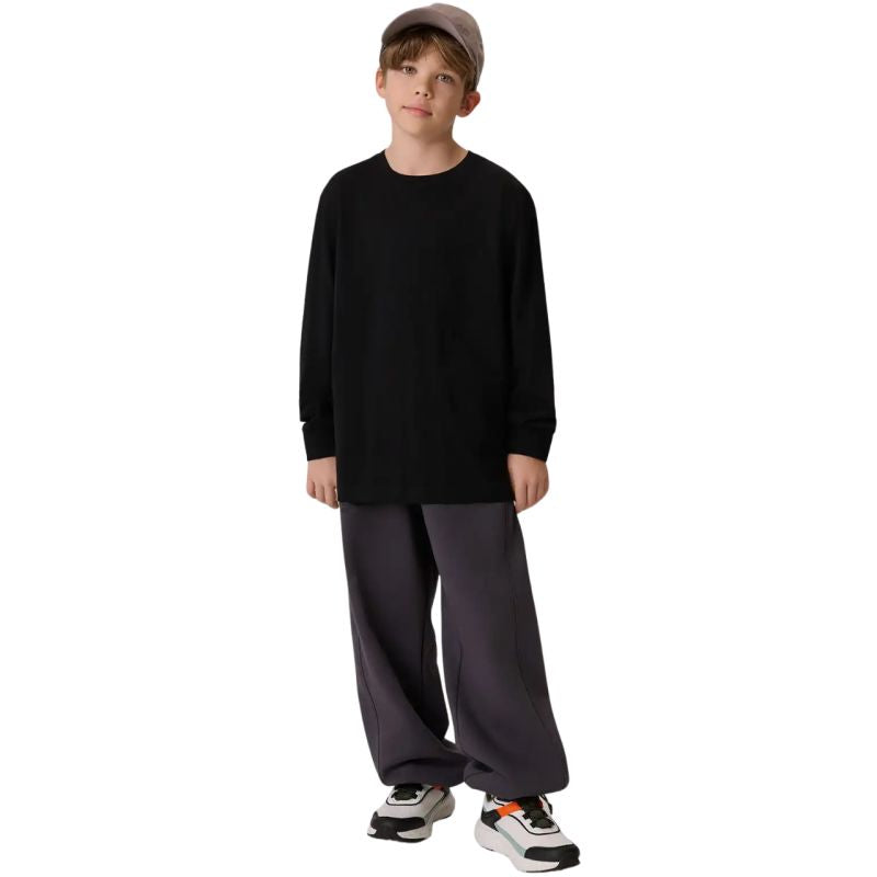 4F Boy's longsleeve t-shirt M459 deep 20S fekete ruházat 4FJWMM00TLONM45920S