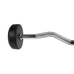 HMS Rubber-coated barbell/curl bar 20 kg GSL-20 fekete súlyzó 17-58-023