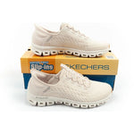 Skechers Glide-Step women's sneakers comfortable ecru slip-ins cipő