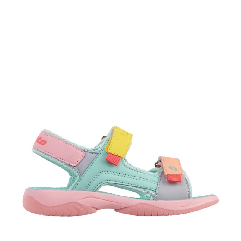 Lotto Macarella pink and blue children's sandals