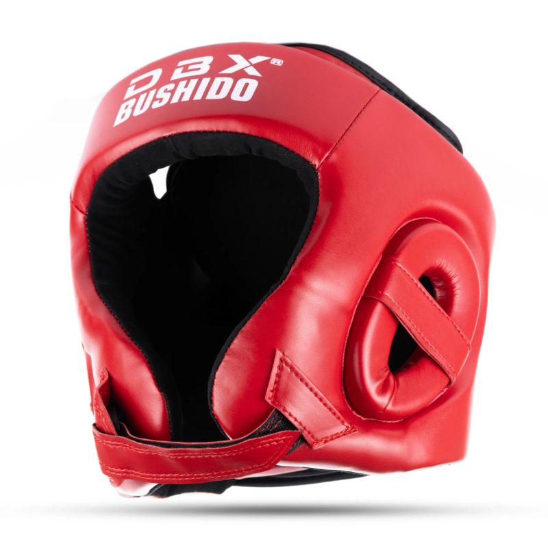 DBX Bushido RED Tournament Boxing Helmet czerwony helmets, martial arts equipment