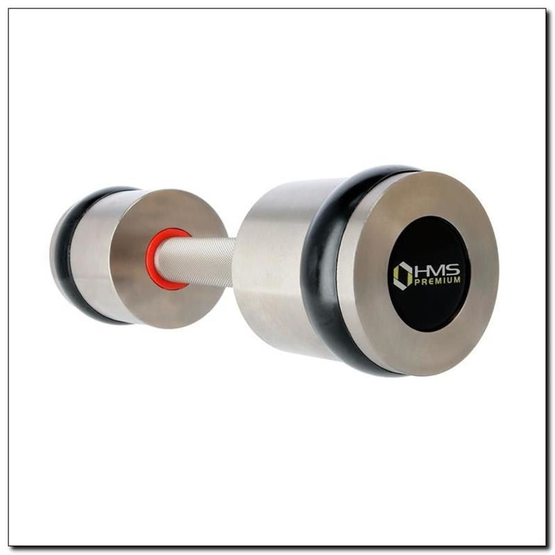 HMS Chrome dumbbells 2x9 kg silicone elements Premium HH09 súlyzó 17-66-142