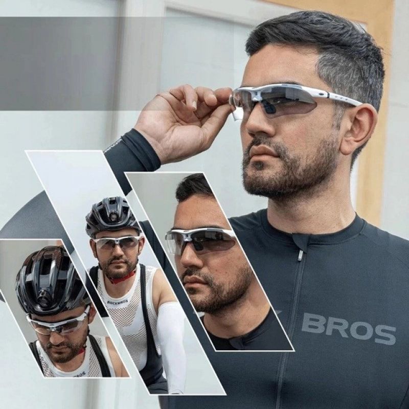 Rockbros 10002 Polarized Cycling Glasses – White fehér edzőfelszerelés Rockbros-10002
