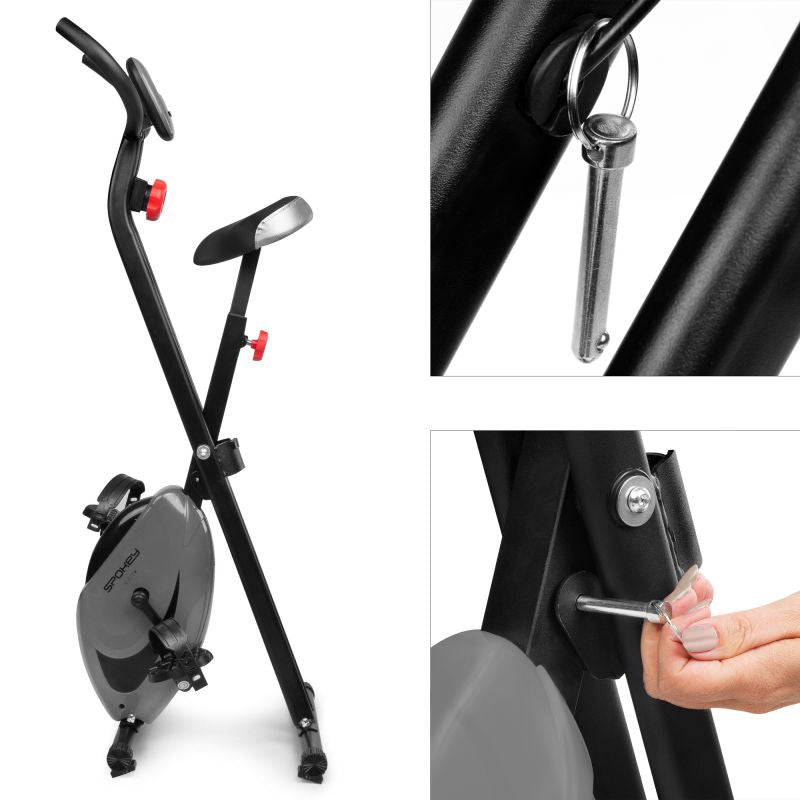 Spokey XFIT+ 941424 folding magnetic bike Edzőfelszerelés