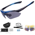 Rockbros 10007 Polarized Cycling Glasses - Black and Blue czarny || niebieski training equipment