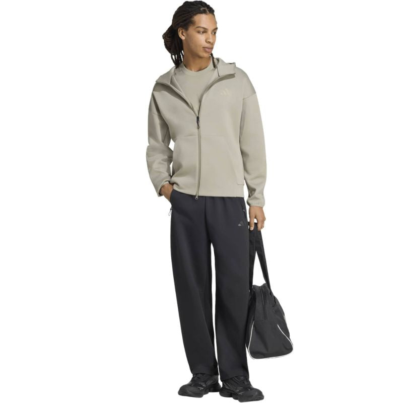 Adidas Men's ZNE Full Zip Sweatshirt Green zöld pulóver KF3834