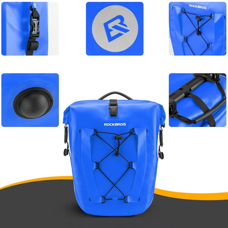 Rockbros 30140022004 Waterproof Bicycle Bag 25-32L - Blue