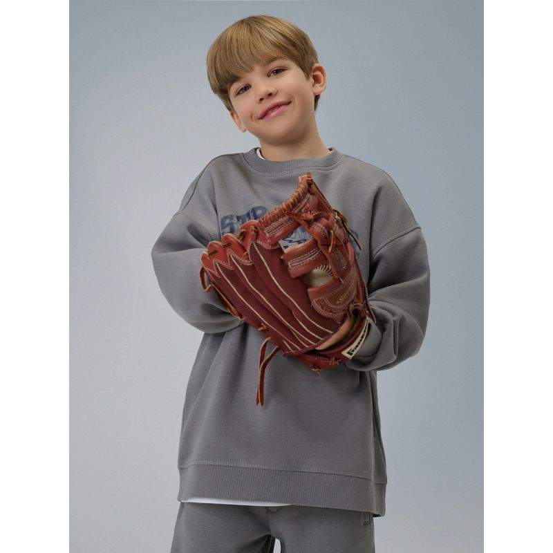 Boy's loose sweatshirt without hood 4F