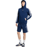 Adidas Men's Essentials 3-Stripes French Terry Hoodie Navy Blue sötétkék kapucnis pulóver KY4203