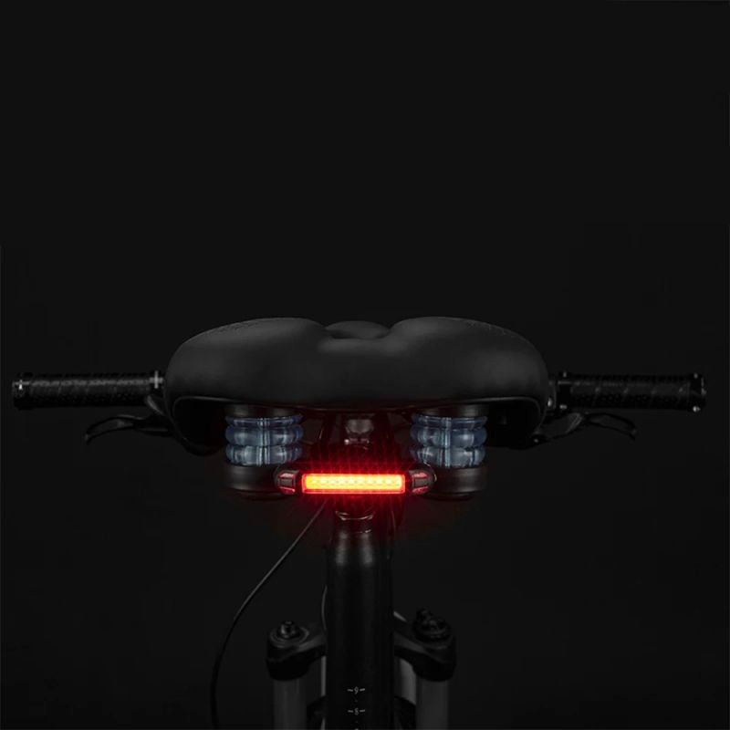 Rockbros 38218916002 MTB bicycle saddle + lamp - black 38218916002 || rockbros-38218916002 tourist equipment
