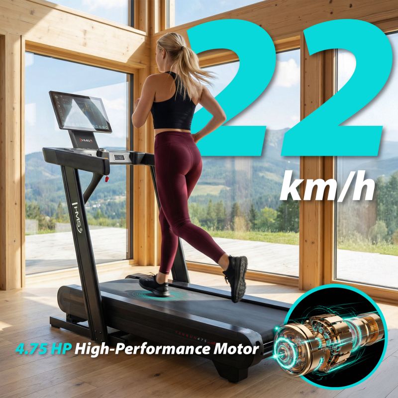 HMS Treadmill With Bi-Directional Incline Adjustment póló 17-19-070