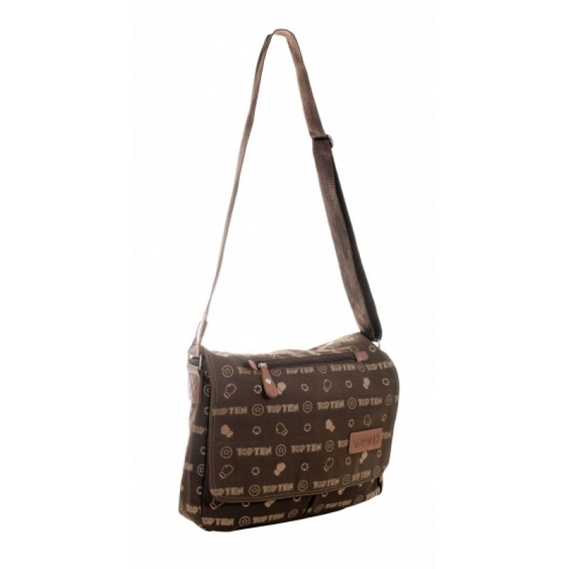 TOP TEN WEEKENDER brown sports shoulder barna táska