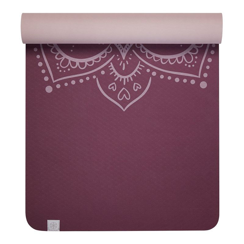 Gaiam TPE Yoga Mat BLUSH 6 MM edzőfelszerelés 64262