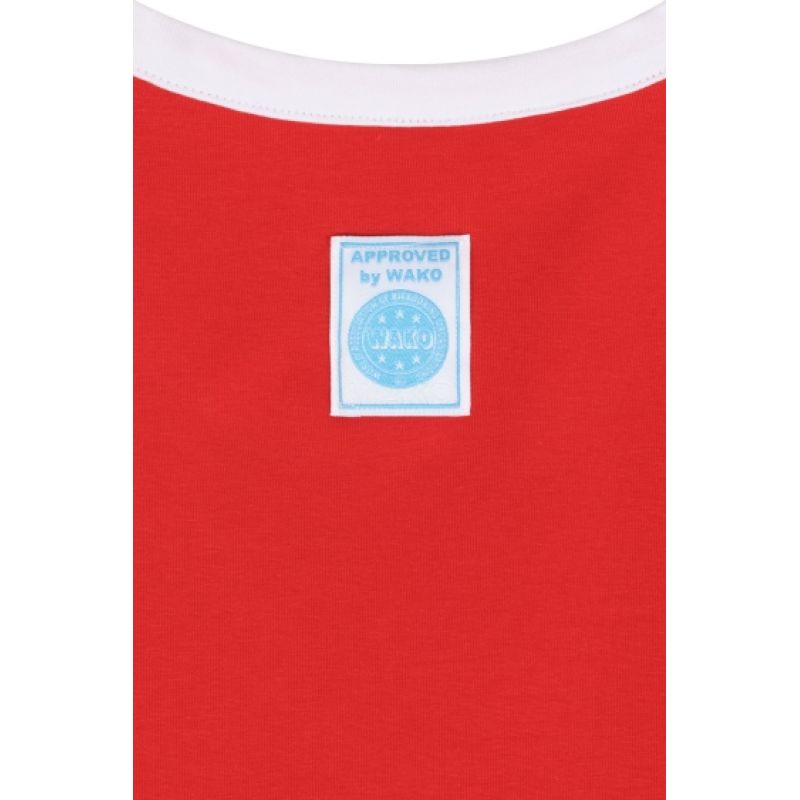 TOP TEN Kick light sleeveless top "BASIC" (WAKO APPROVED) czerwony+m póló 0416182-02M