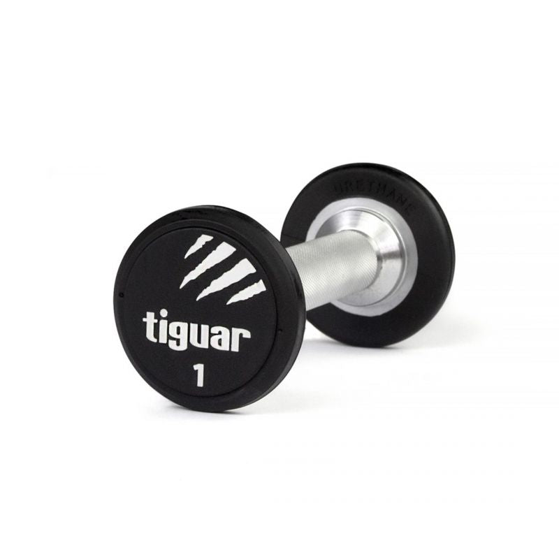 Tiguar PU dumbbell 1 kg fekete edzőfelszerelés TI-WHPU0010
