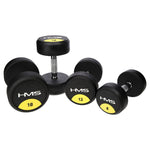 HMS Rubber-coated dumbbell 9kg HG PRO súlyzó 17-66-152