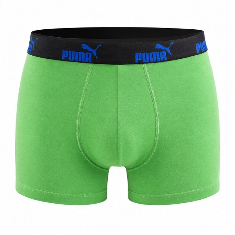 Puma Men's Boxershorts 6-Pack Black Green Boxer Briefs szürke fehérnemű 7012182544733