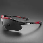 Rockbros 10001 Polarized Cycling Glasses - Black and Red czarny || czerwony training equipment