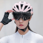 Rockbros Bike Helmet with Visor, Detachable UV Goggles, Detachable Visor, Unisex - Pink rózsaszín kiegészítő 304004-189135
